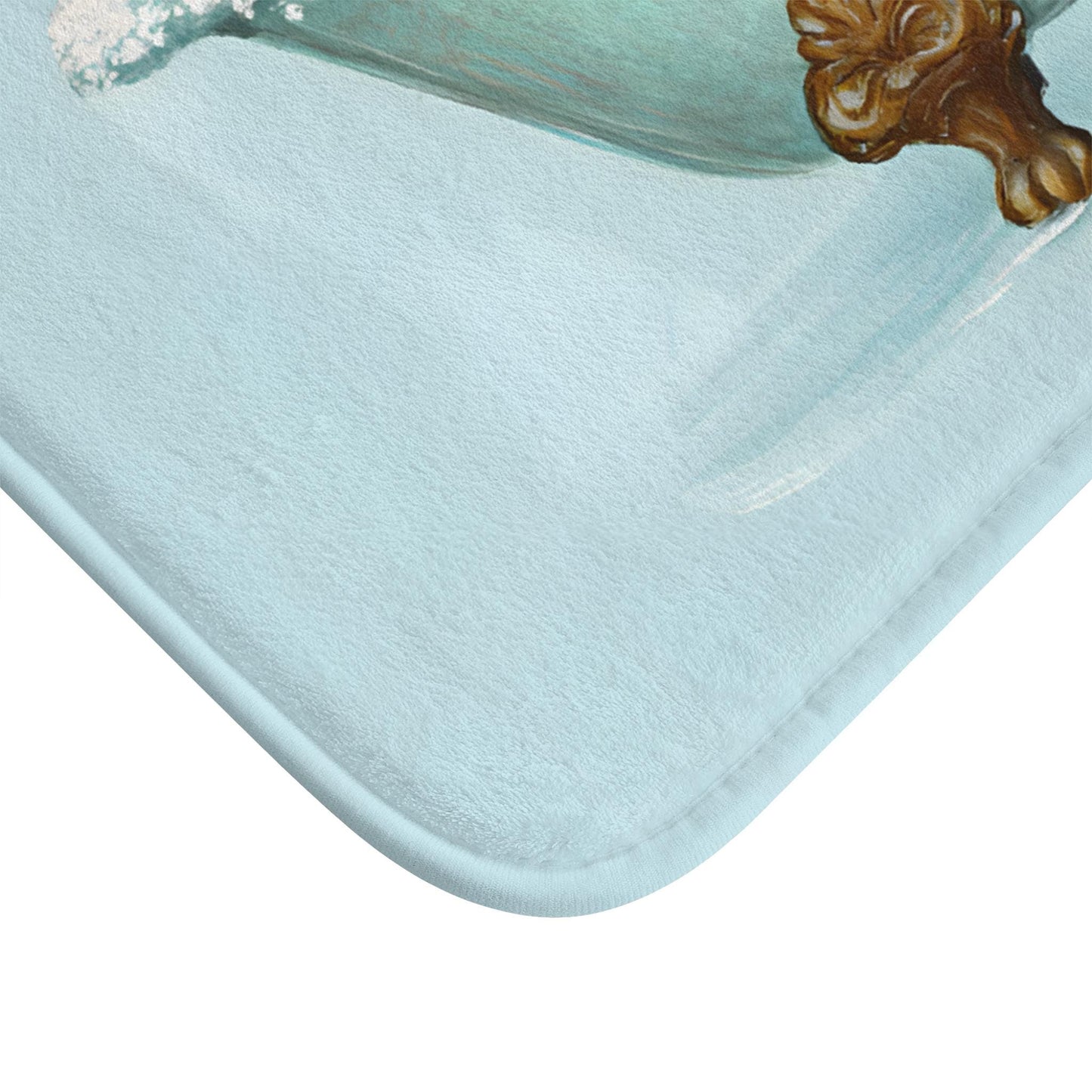 Pomeranian Bath Mat – Fluffy Dog Bathroom Rug
