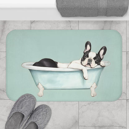 French Bulldog Bath Mat – Cute Dog Lover Bathroom Rug