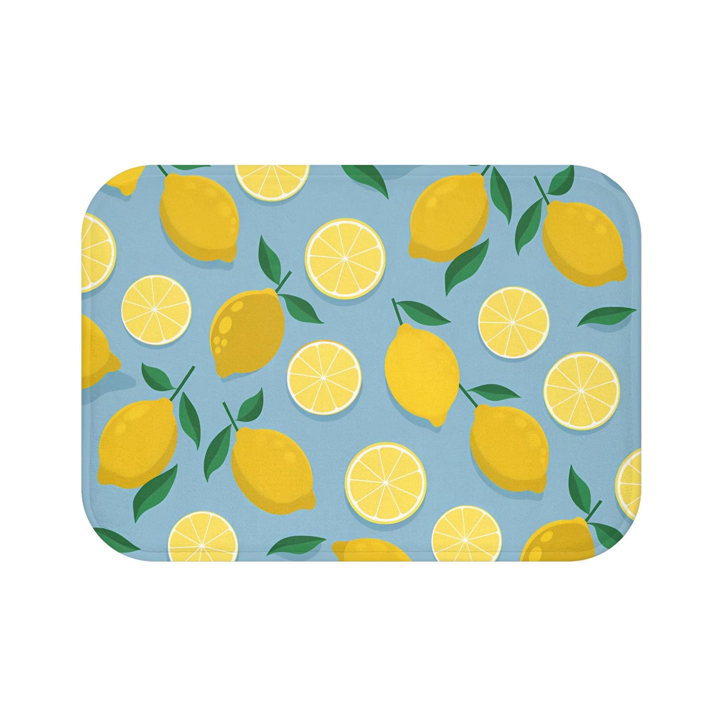 Lemon Bath Mat – Fresh Citrus Bathroom Decor
