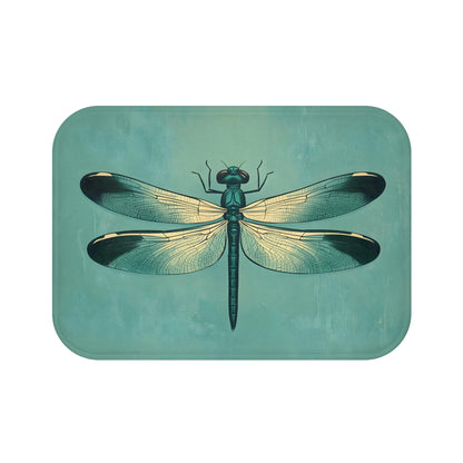 Dragonfly Bath Mat – Artistic Insect Bathroom Rug