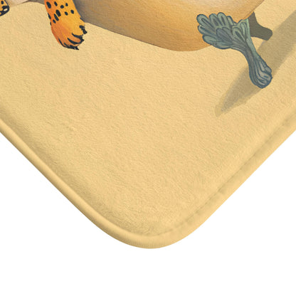 Cheetah Bath Mat – Wild Animal Print Bathroom Rug