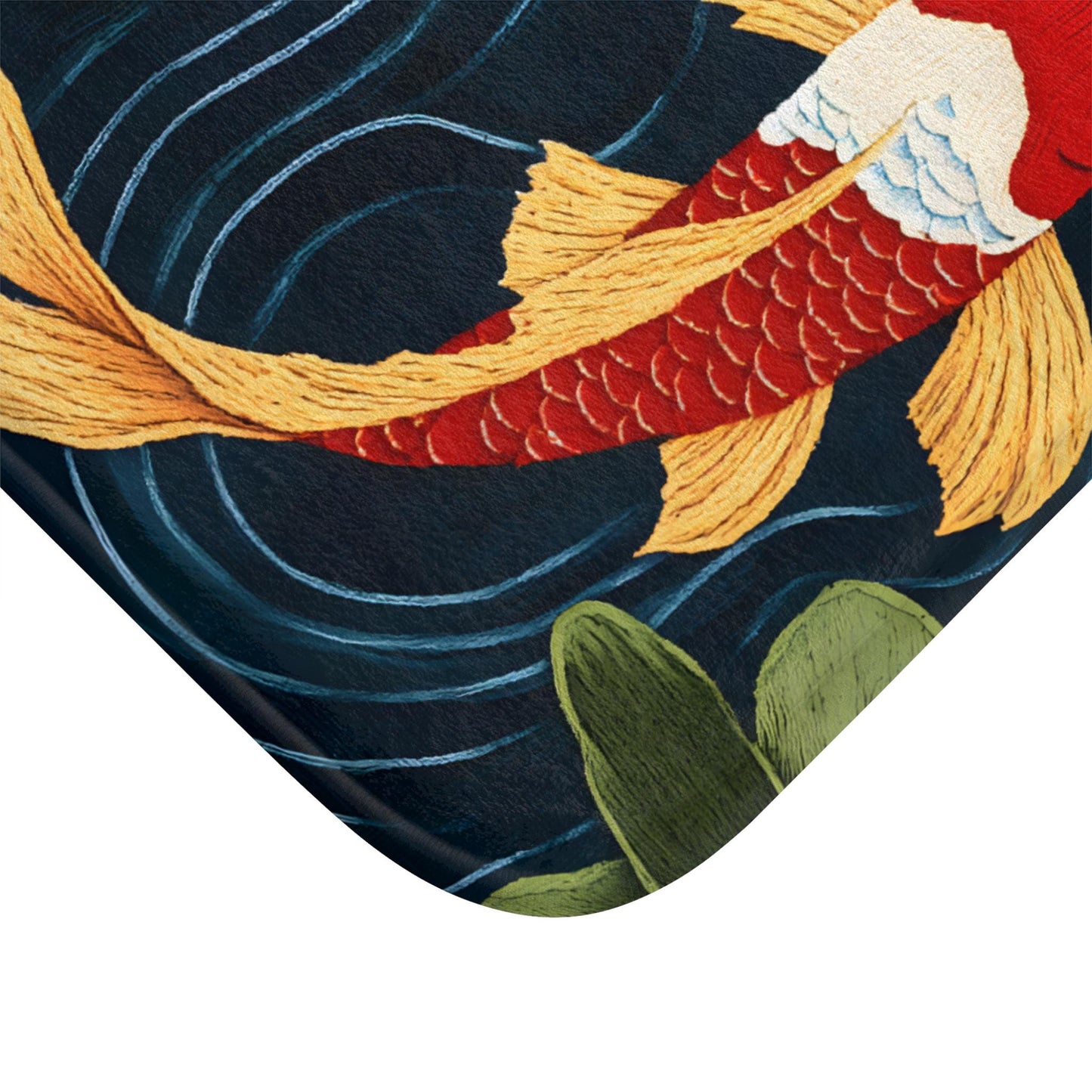 Japanese Koi Fish Bath Mat – Zen Inspired Bathroom Decor