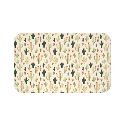 Cactus Bath Mat – Desert Botanical Bathroom Rug