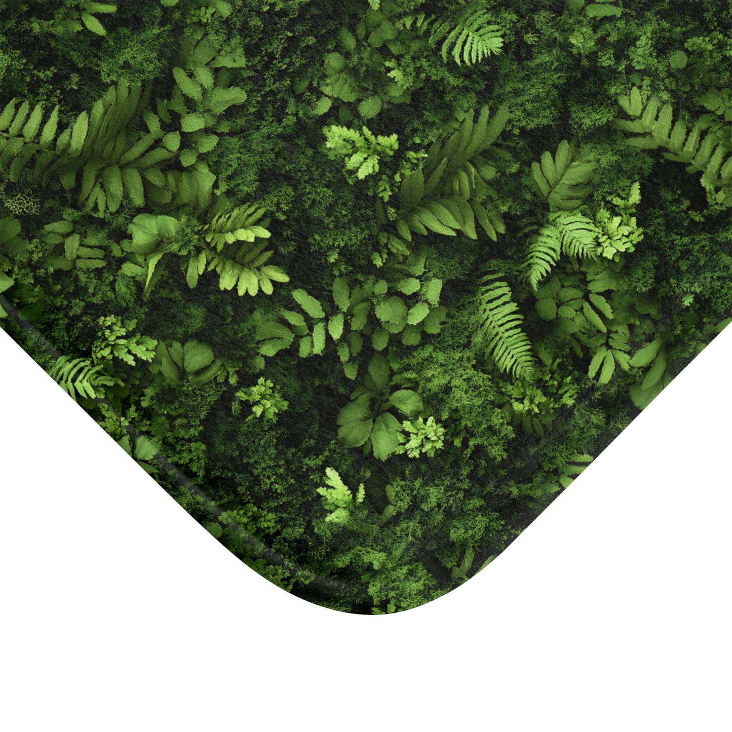 Moss Bath Mat – Green Botanical Bathroom Rug with Nature Design