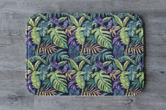 Tropical Leaf Bath Mat - Monstera Jungle Bathroom Rug Green Botanical