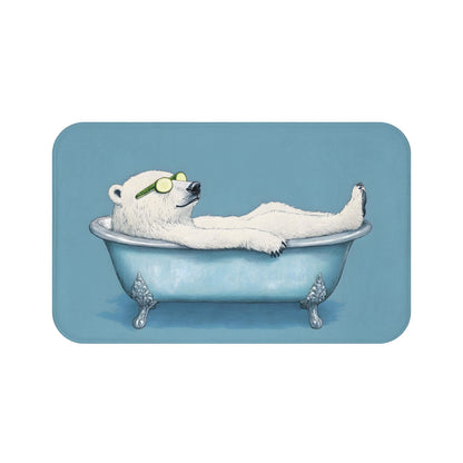 Cute Polar Bear Bath Mat – Arctic Animal Bathroom Rug
