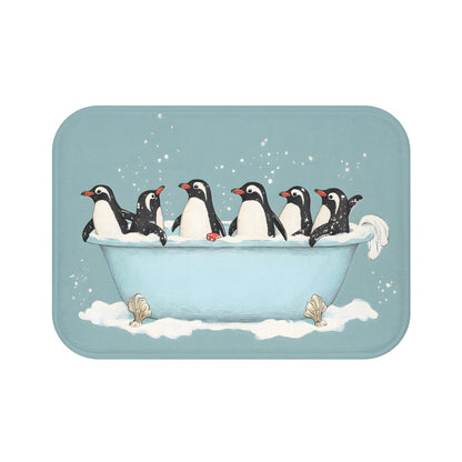 Penguin Bath Mat – Cute Winter Animal Bathroom Rug