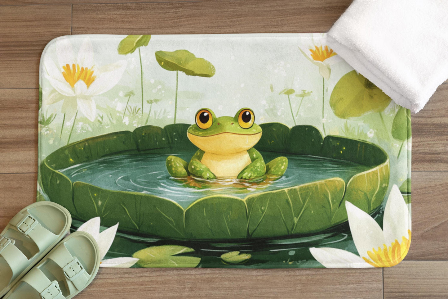 Frog Bath Mat – Whimsical Animal Bathroom Rug