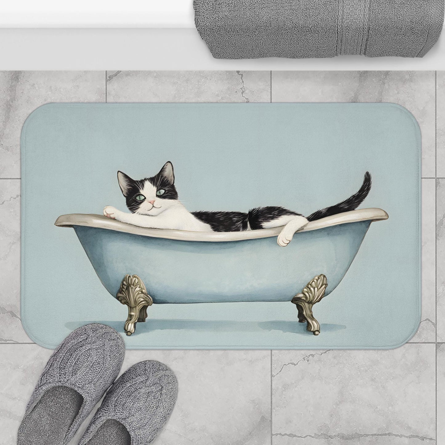 Cat Bath Mat – Cute Pet Bathroom Rug