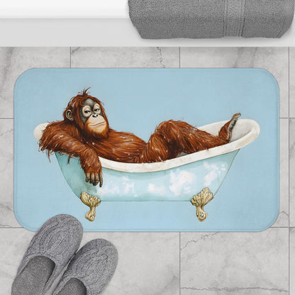 Orangutan Bath Mat – Funny Animal Bathroom Rug