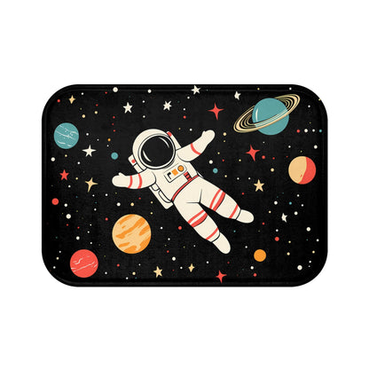 Astronaut Bath Mat – Outer Space Kids Bathroom Rug