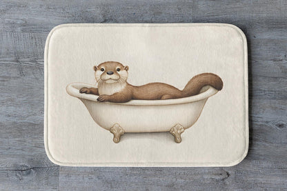 Otter Bath Mat – Playful Animal Bathroom Rug