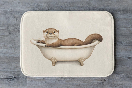 Otter Bath Mat – Playful Animal Bathroom Rug