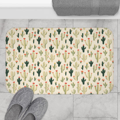 Cactus Bath Mat – Desert Botanical Bathroom Rug
