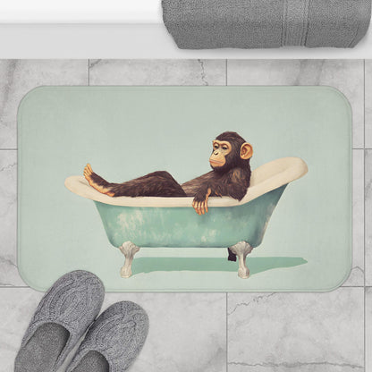 Chimpanzee Bath Mat – Jungle Animal Bathroom Rug