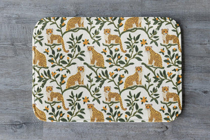 Leopard Bath Mat – Chic Animal Print Bathroom Rug