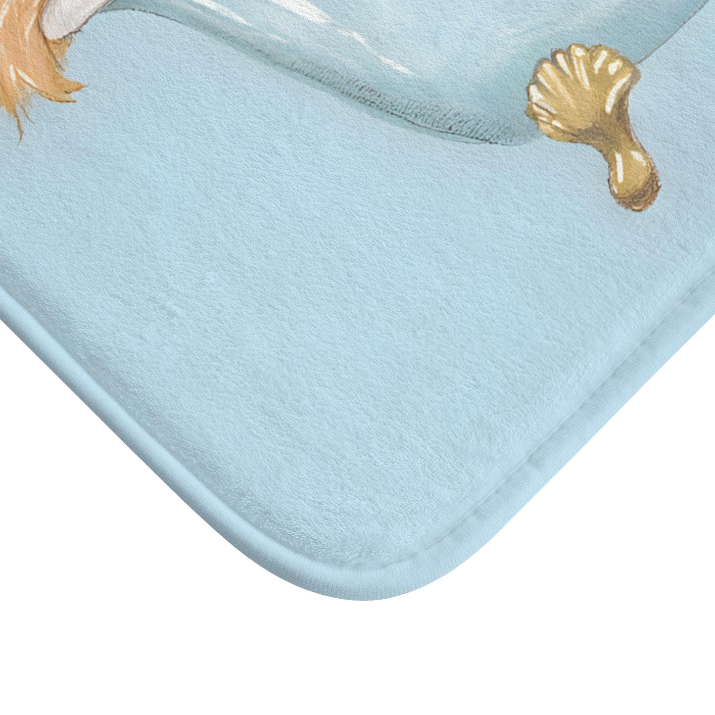 Golden Retriever Bath Mat – Cute Dog Bathroom Rug