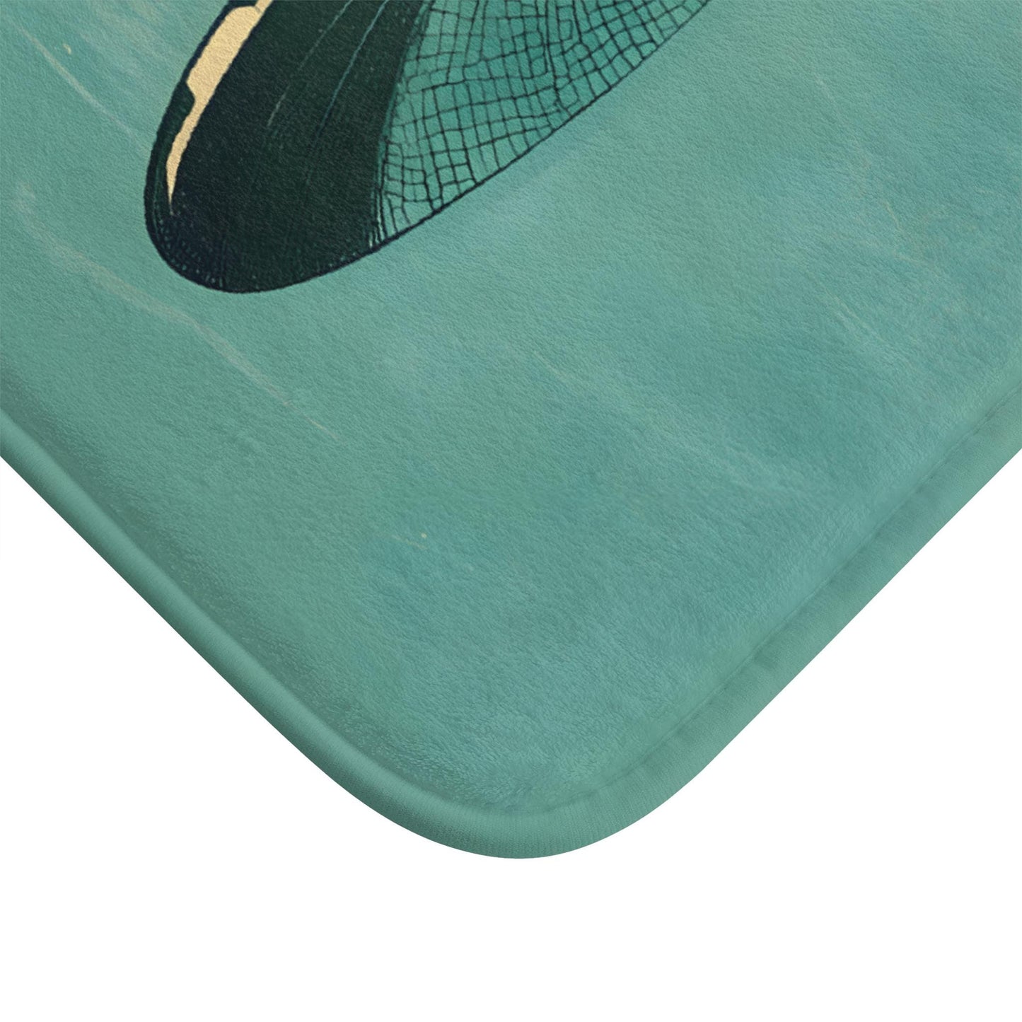 Dragonfly Bath Mat – Artistic Insect Bathroom Rug