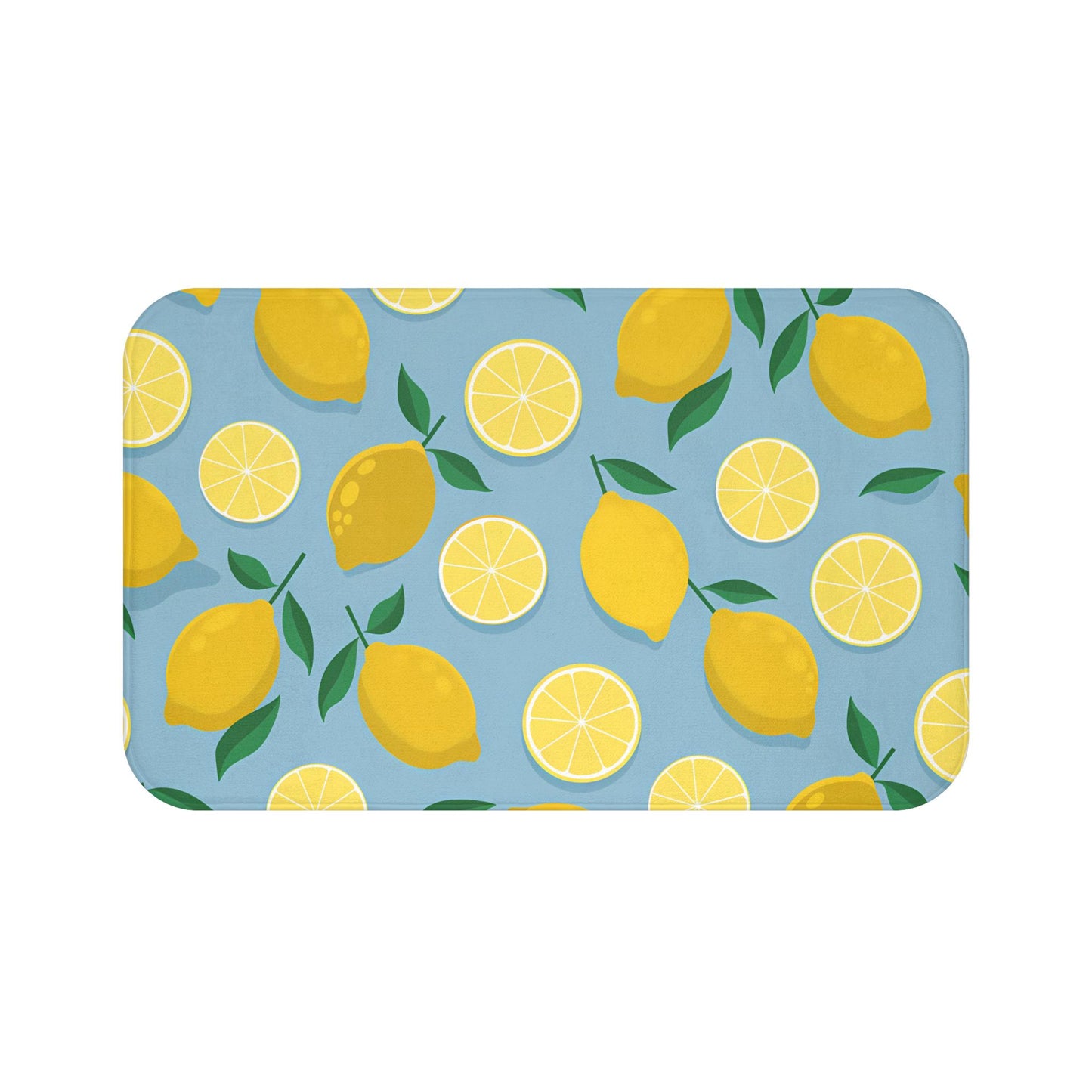 Lemon Bath Mat – Fresh Citrus Bathroom Decor
