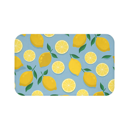Lemon Bath Mat – Fresh Citrus Bathroom Decor