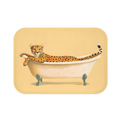 Cheetah Bath Mat – Wild Animal Print Bathroom Rug
