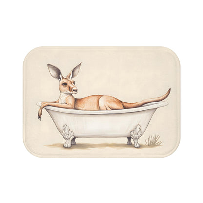Kangaroo Bath Mat – Australian Animal Bathroom Rug, Cute Decor, Soft Non-Slip