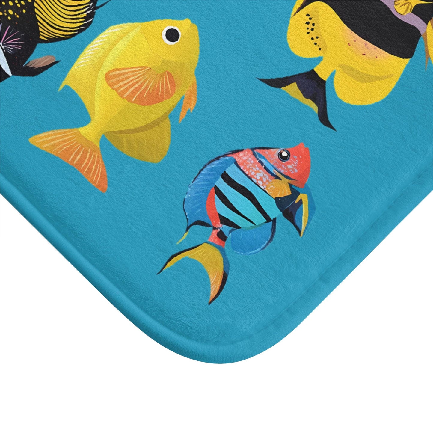 Tropical Fish Bath Mat – Colorful Ocean Rug