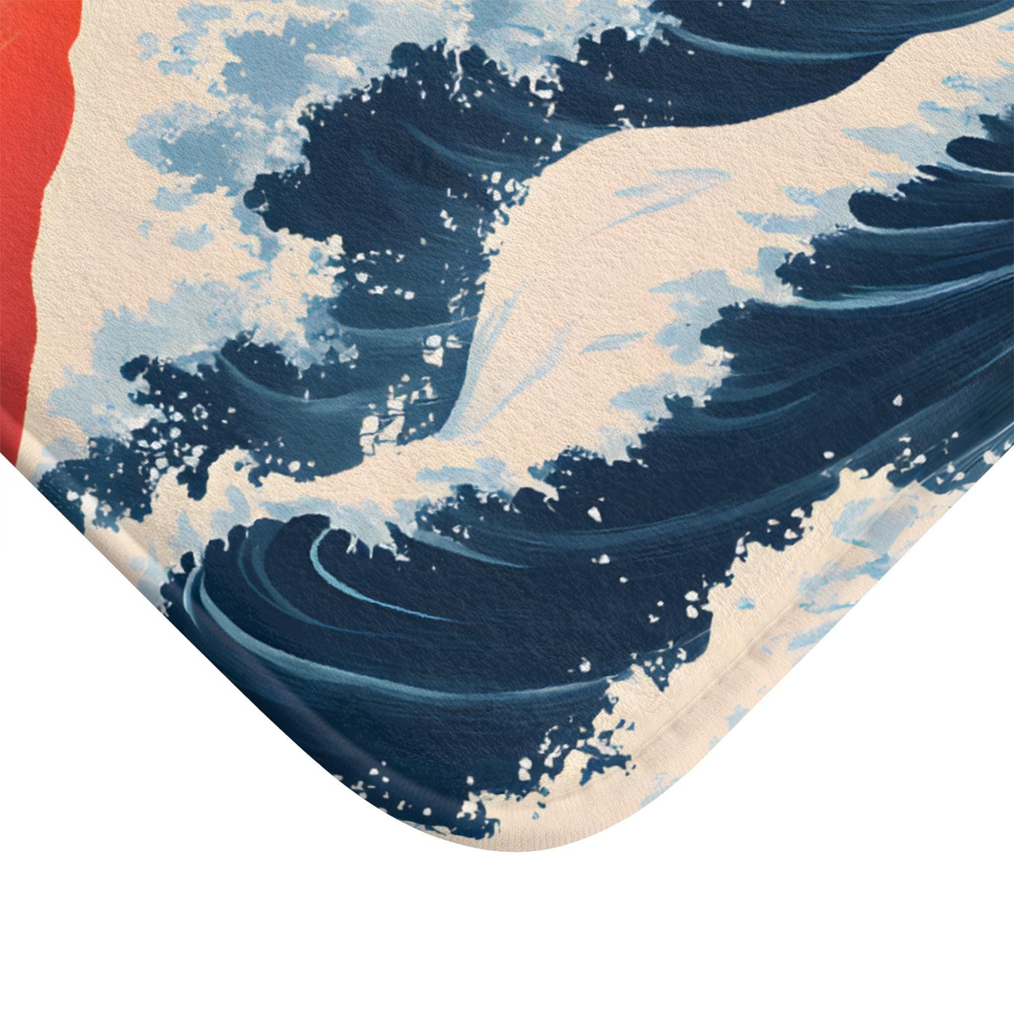 Japanese Wave Bath Mat – Ocean Inspired Bathroom Rug