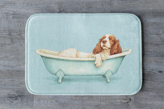 Cavalier King Charles Spaniel Bath Mat – Cute Dog Bathroom Rug