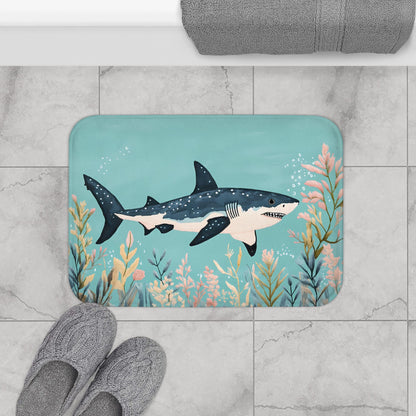 Shark Bath Mat – Nautical Ocean Bathroom Rug