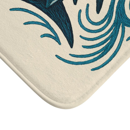Shark Bath Mat – Fun Ocean Theme Bathroom Rug