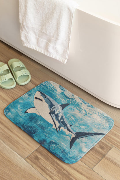 Shark Bath Mat – Ocean Theme Bathroom Rug