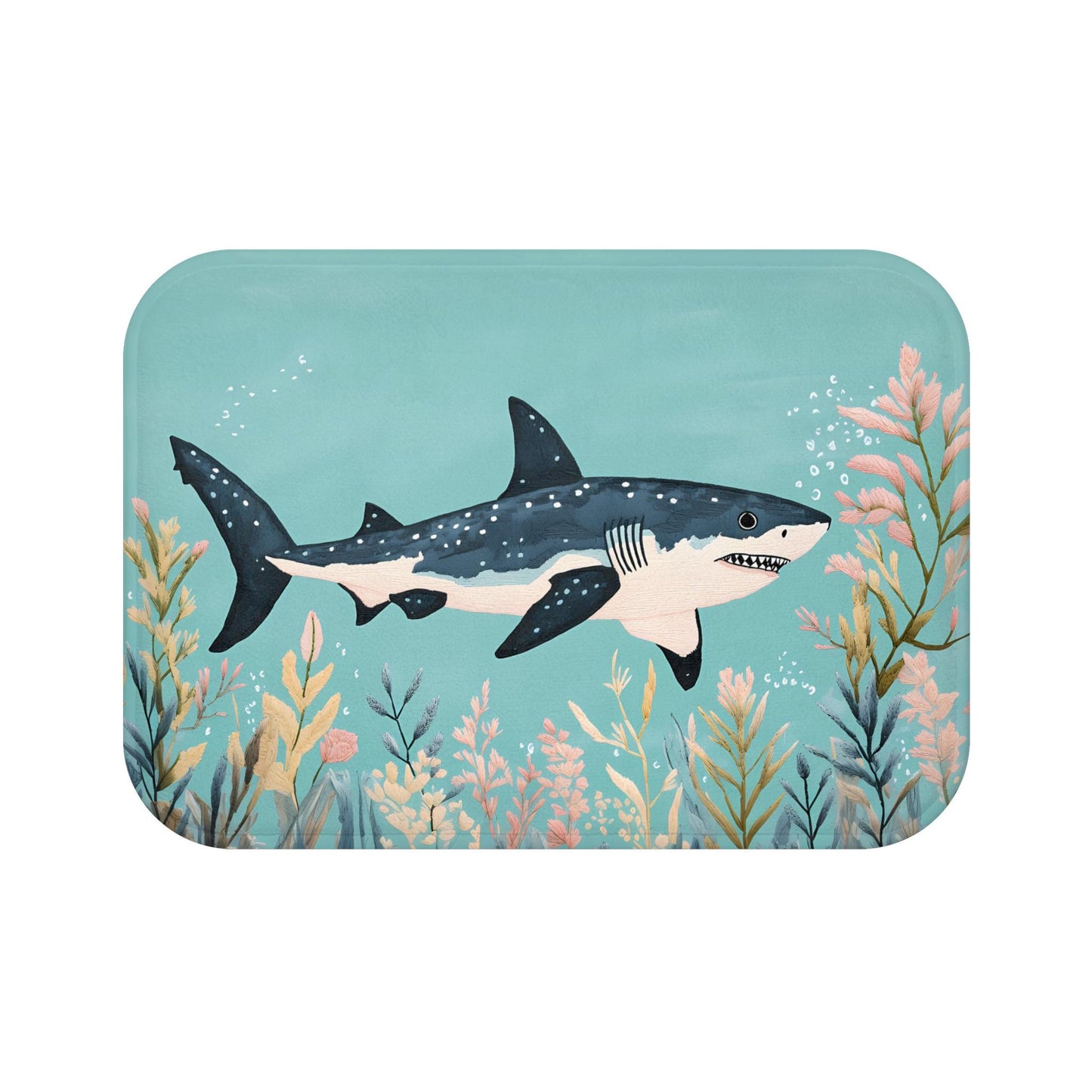 Shark Bath Mat – Nautical Ocean Bathroom Rug