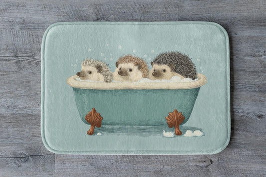 Hedgehog Bath Mat – Cute Woodland Animal Rug
