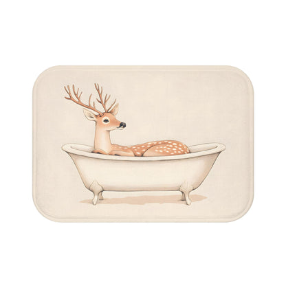 Deer Bath Mat – Rustic Woodland Bathroom Rug