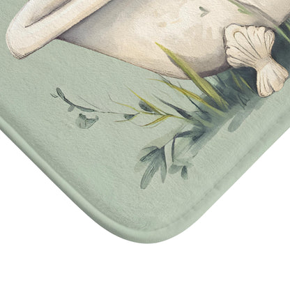 Zebra Bath Mat – Safari Animal Bathroom Rug, Jungle Decor, Soft Non-Slip