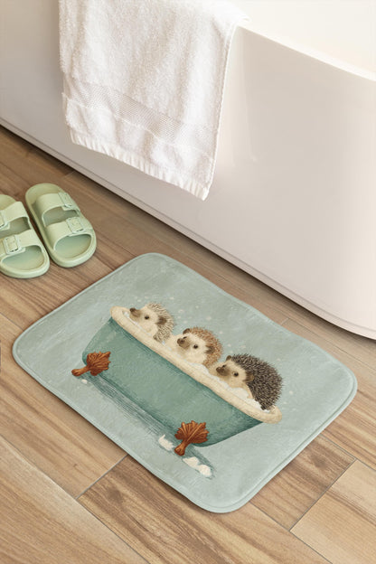 Hedgehog Bath Mat – Cute Woodland Animal Rug