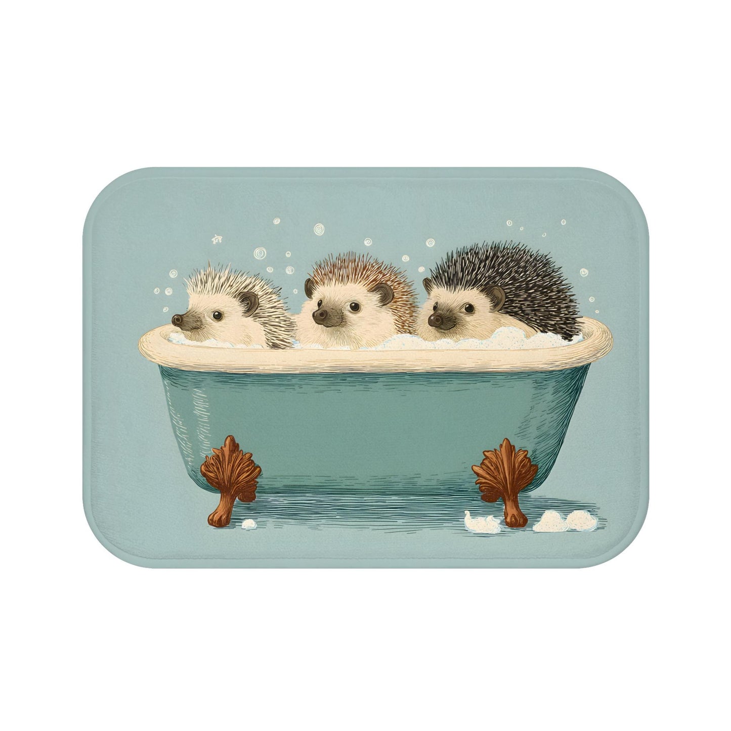 Hedgehog Bath Mat – Cute Woodland Animal Rug