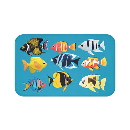 Tropical Fish Bath Mat – Colorful Ocean Rug
