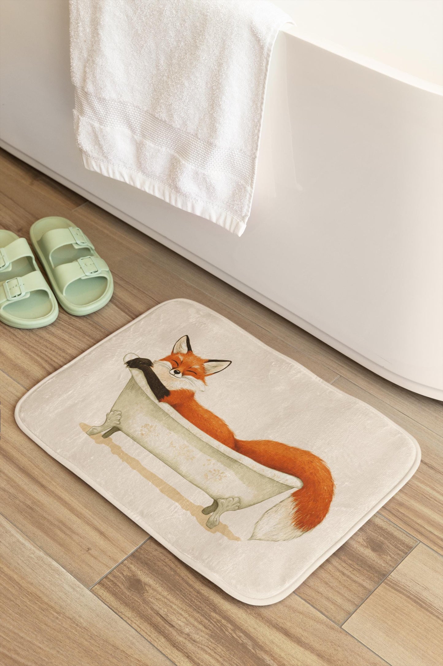 Fox Bath Mat – Woodland Animal Bathroom Rug
