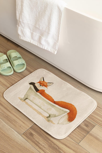 Fox Bath Mat – Woodland Animal Bathroom Rug