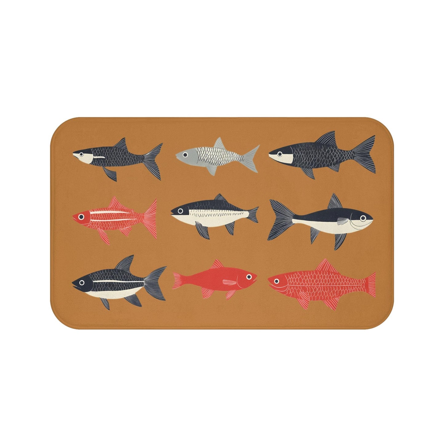 Colorful Fish Bath Mat – Nautical Ocean Decor