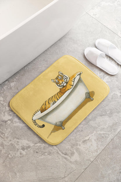 Tiger Bath Mat – Bold Jungle Animal Bathroom Rug