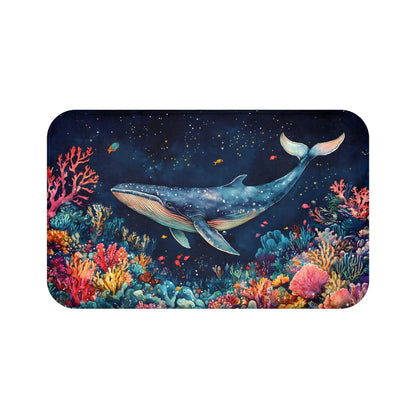 Whale Bath Mat – Nautical Ocean Bathroom Rug