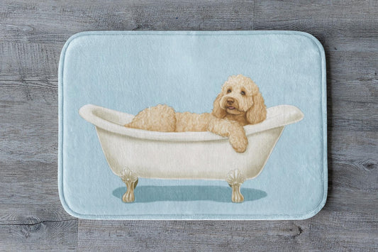 Goldendoodle Bath Mat – Cute Dog Bathroom Rug