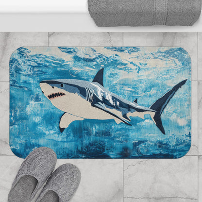Shark Bath Mat – Ocean Theme Bathroom Rug