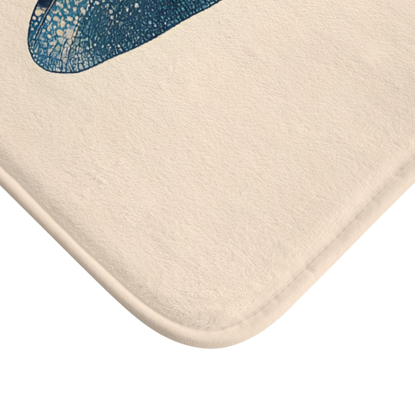Dragonfly Bath Mat – Nature Bathroom Rug, Botanical Insect Decor, Soft Non-Slip