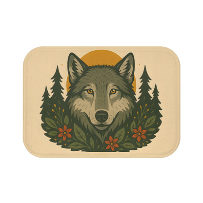 Wolf Bath Mat – Wild Animal Bathroom Rug