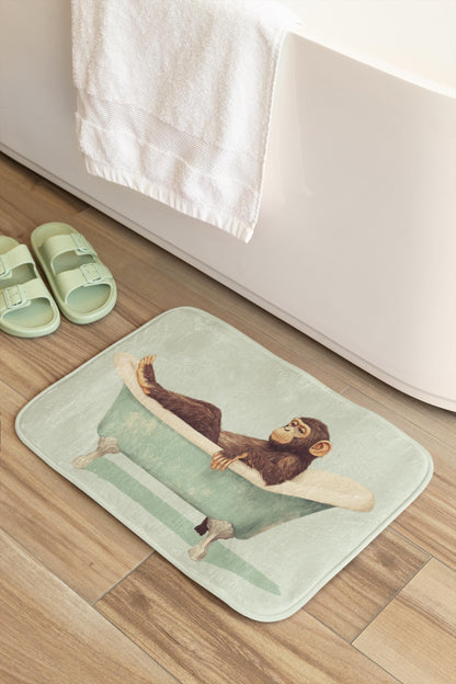 Chimpanzee Bath Mat – Jungle Animal Bathroom Rug