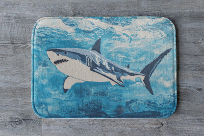 Shark Bath Mat – Ocean Theme Bathroom Rug